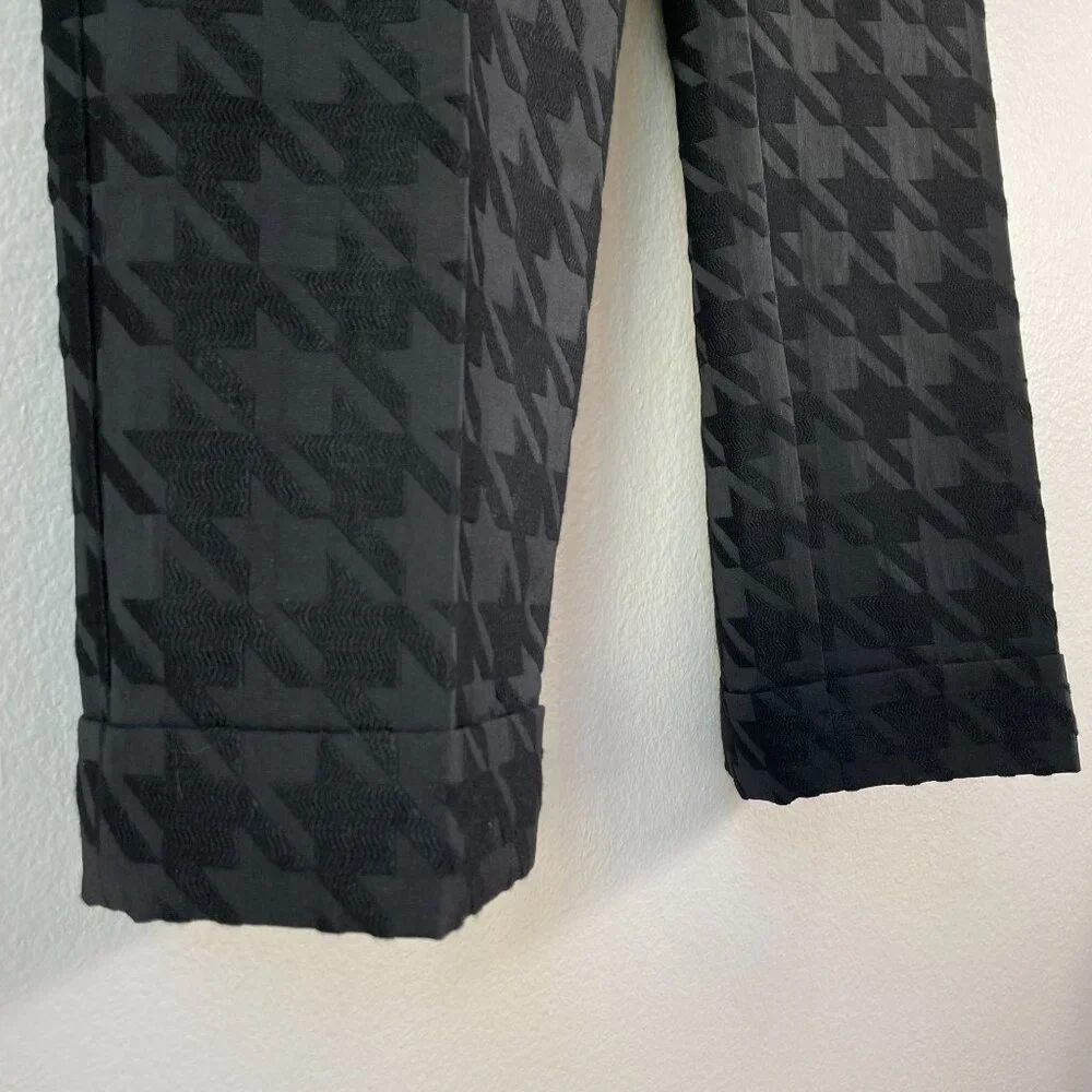 NEW Ann Taylor Womens Plus 18 Houndstooth High‎ Rise Slim Leg Ankle Pants